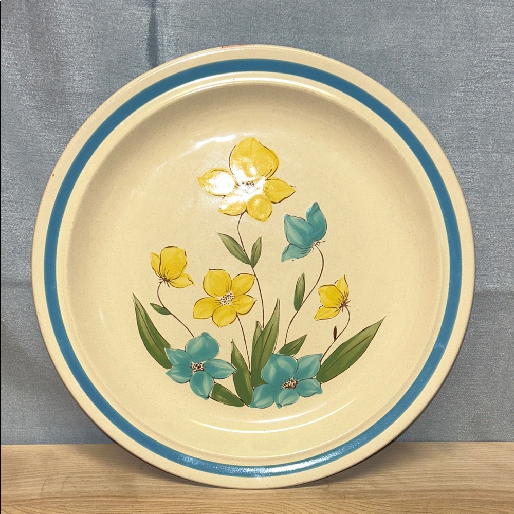 Vintage Andre Ponche 12 " serving  Plate JI Stonecrest Charm #203  Korea